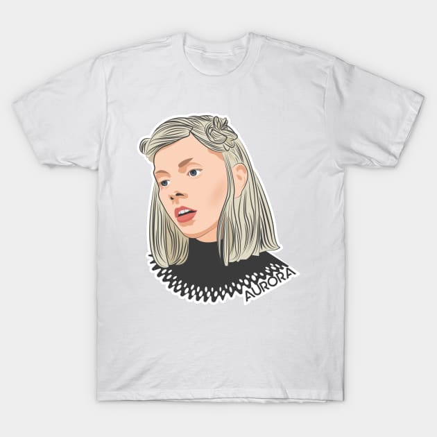 Aurora Aksnes T-Shirt by MariangelTorres